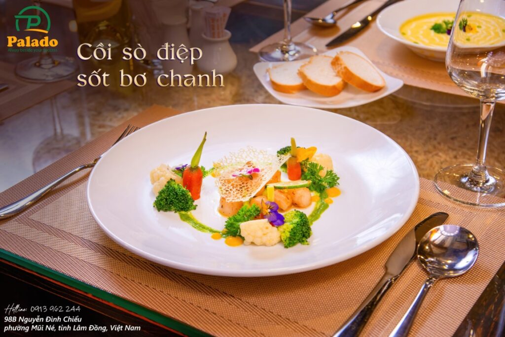 Cồi Sò Điệp Sốt Bơ Chanh