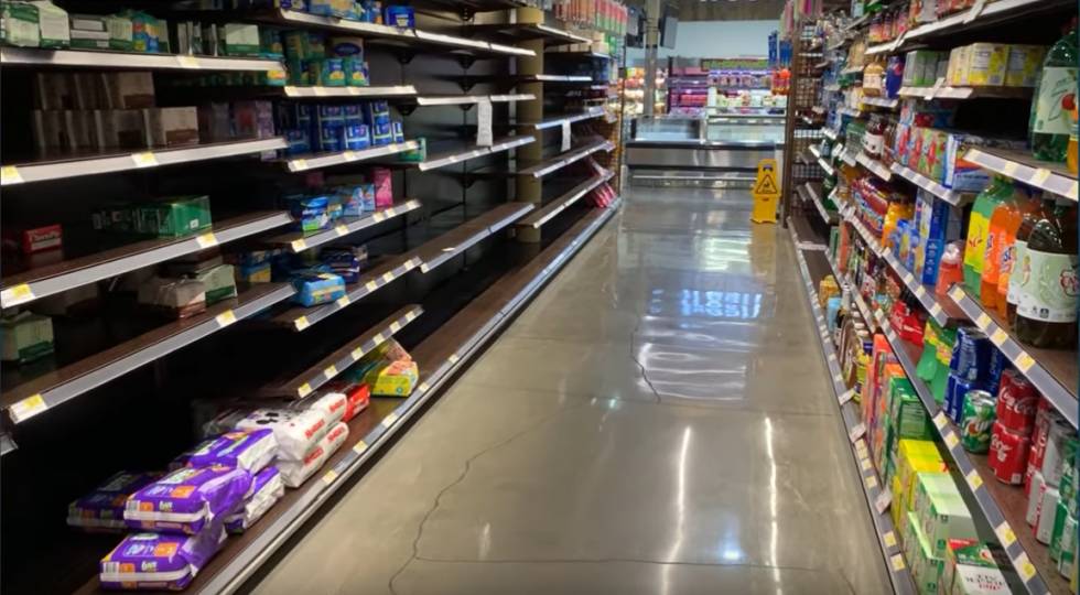 Hàng hóa siêu thị mùa dịch tại Mỹ