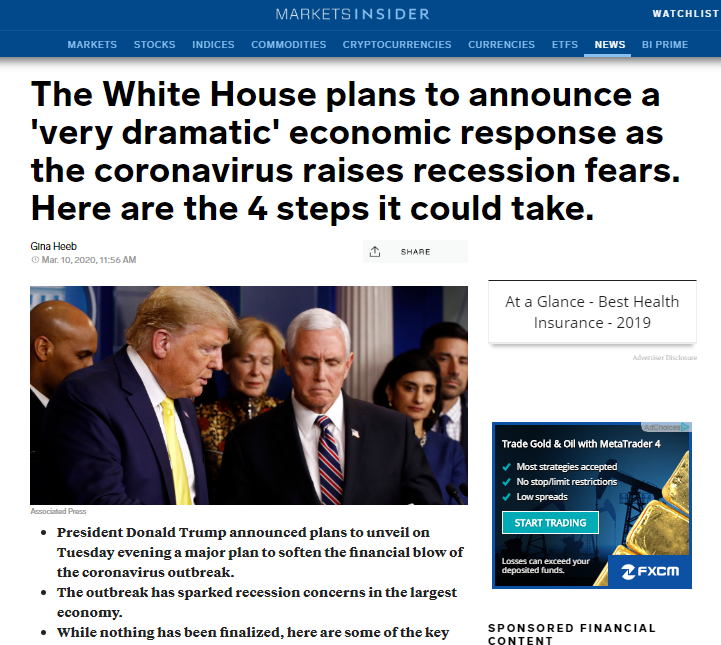 Bài viết trên market insider chia sẻ biện pháp hỗ trợ nền kinh tế