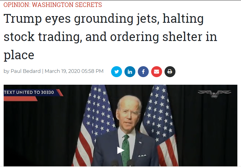 Cách nhìn của tổng thống Trump về hàng không, chứng khoán và trú ẩn tại nhà