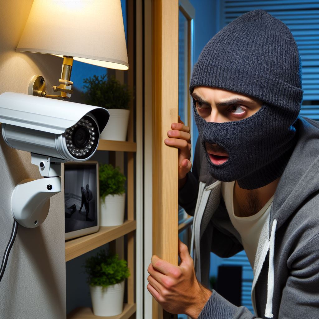 camera giám sát kẻ chộm đột nhập