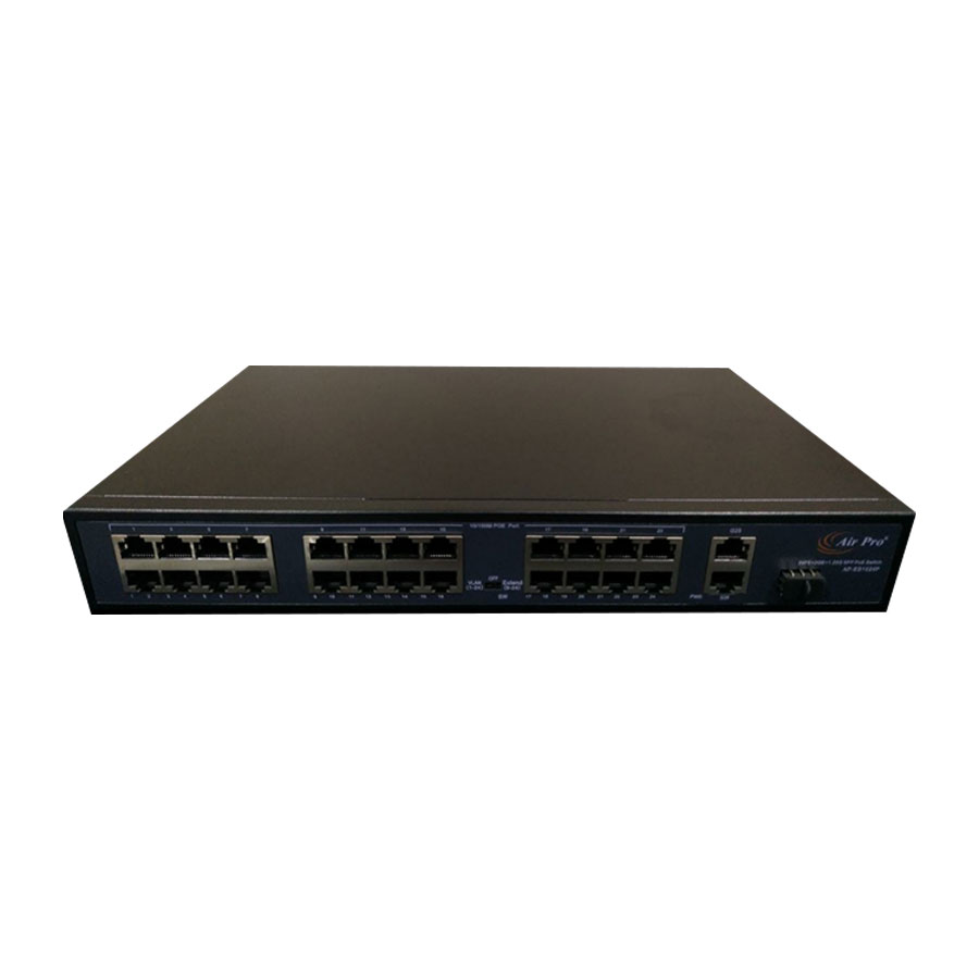 250m-FastEthernet-PoE-CCTV-Switches-AP-ES1024P
