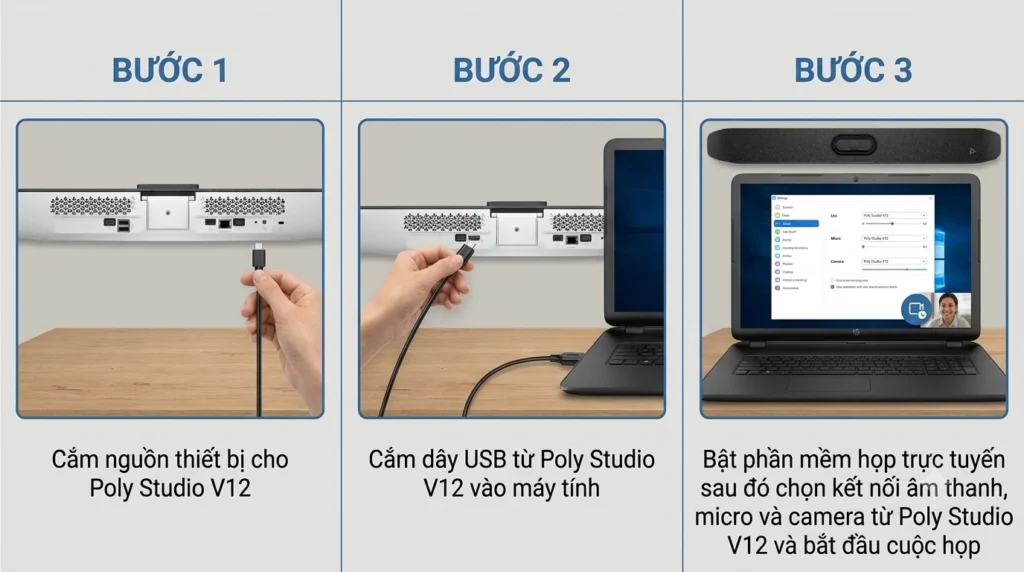 3 bước lắp đặt poly studio v12