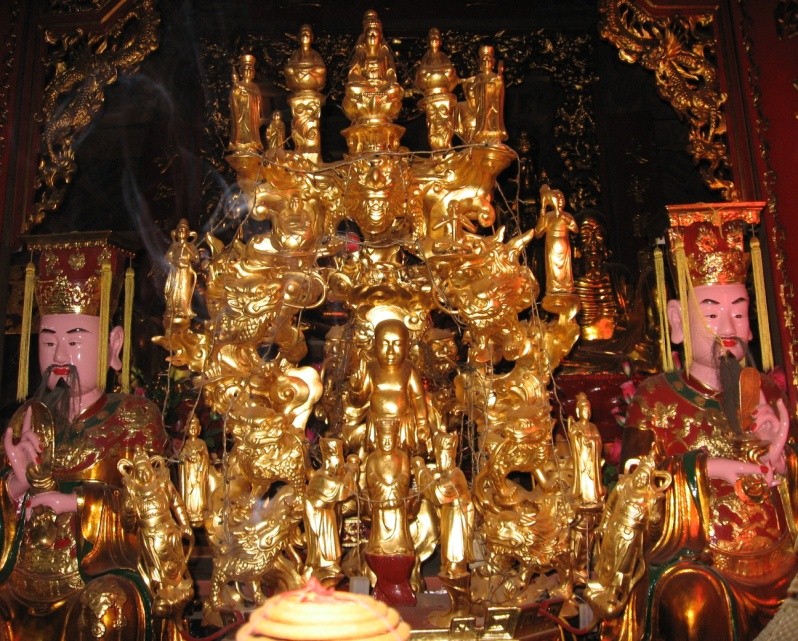 Cách bày trí các tượng Phật trong Ban Tam Bảo sẽ như thế nào?