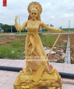 Tượng Cô Bơ Sơn Thếp