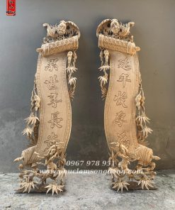 Câu Đối Cuốn Thư Rồng Hóa Trúc