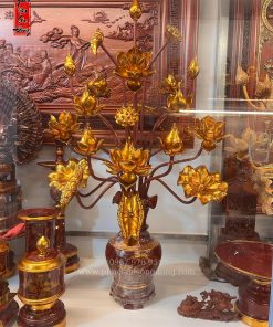 hoa sen gỗ cao cấp