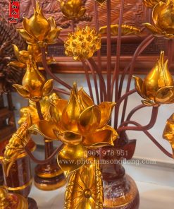 hoa sen gỗ cao cấp