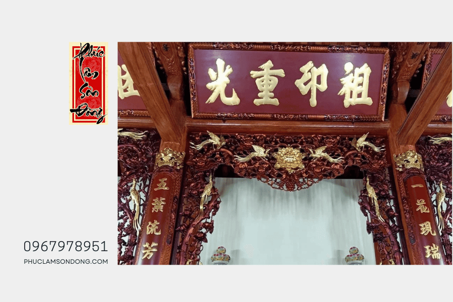 Cơ sở sản xuất đồ thờ cúng mỹ nghệ: Phúc Lâm Sơn Đồng