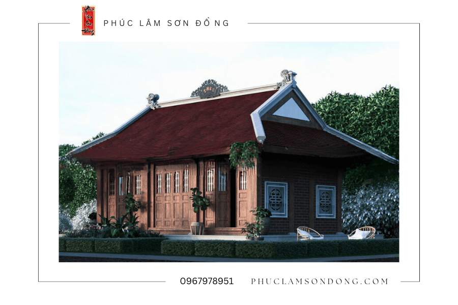 Nhà thợ họ bằng bê tông giả gỗ