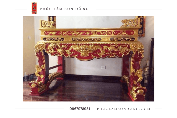 Dịch vụ Sơn Son Thếp Vàng bàn thờ tại Hà Nội
