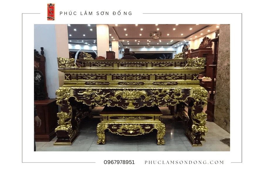 Dịch vụ Sơn Son Thếp Vàng bàn thờ tại Hà Nội
