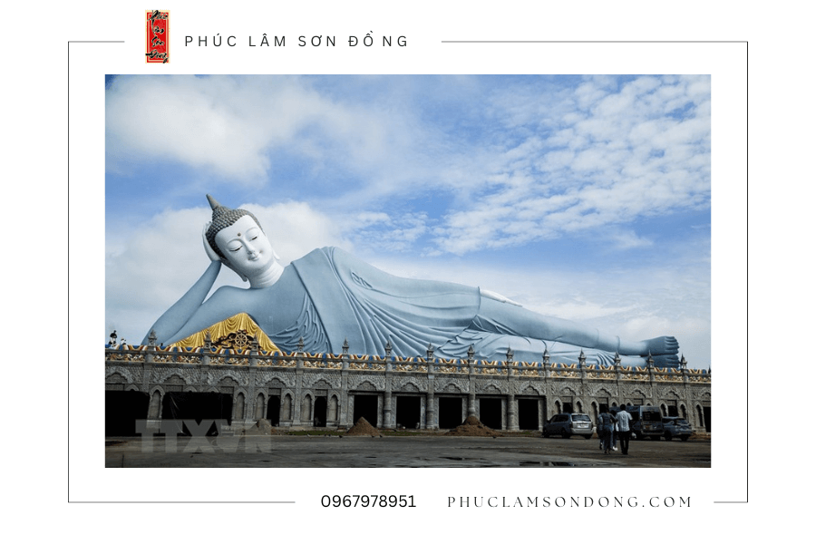 Tượng Phật nhập niết bàn lớn nhất Việt Nam tại chùa Som Rong - Sóc Trăng