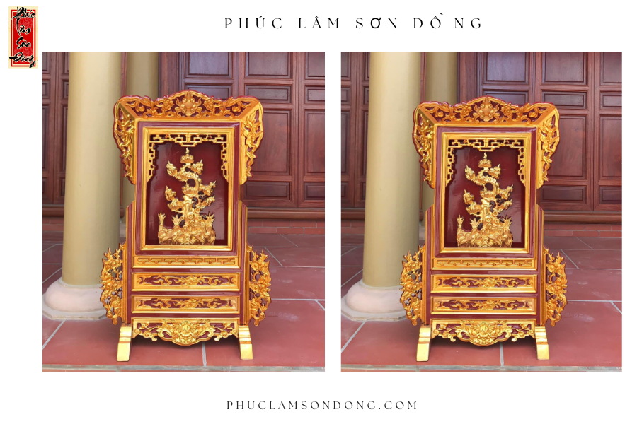 Giá gương thờ được làm từ chất liệu nào?