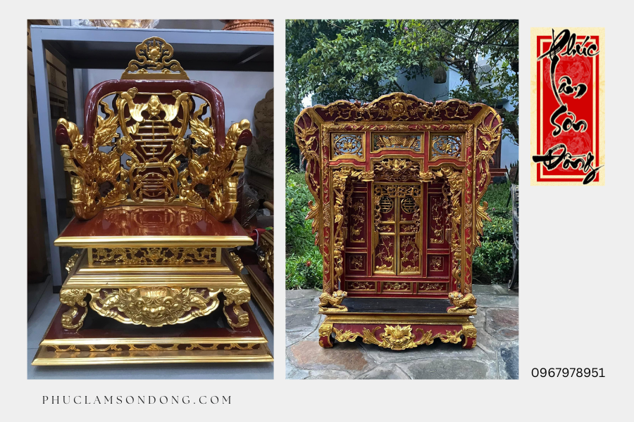 Ngai thờ gian tiên và khám thờ gia tiên