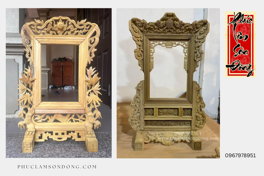 Lựa chọn khung ảnh thờ gỗ