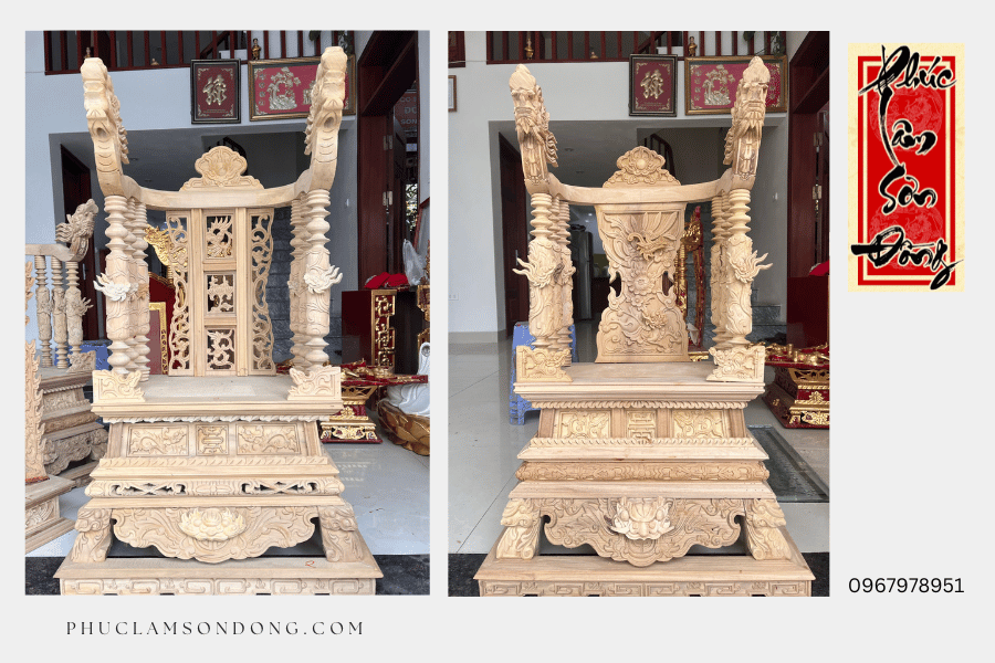 Lưu ý về chất liệu khi lựa chọn ngai thờ