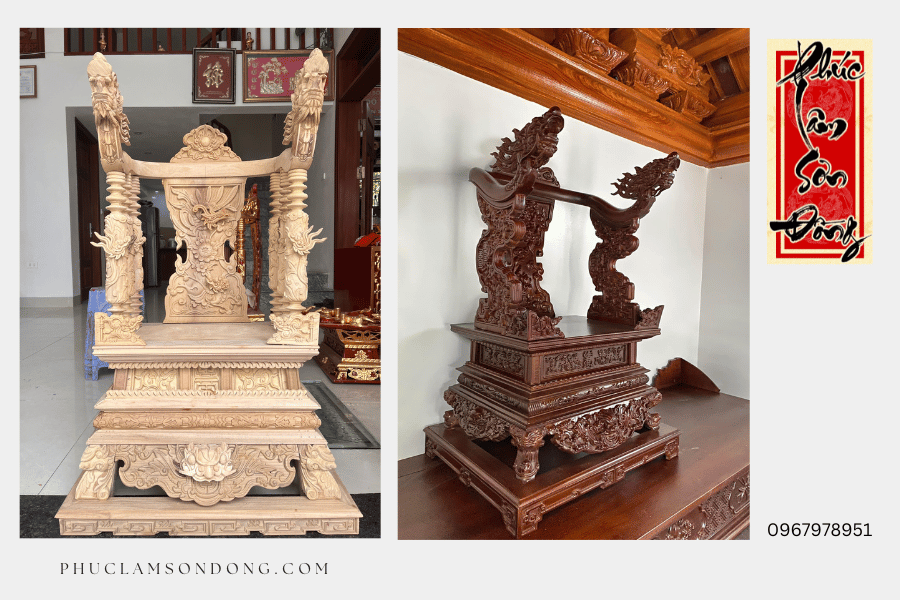 Ngai thờ bằng gỗ