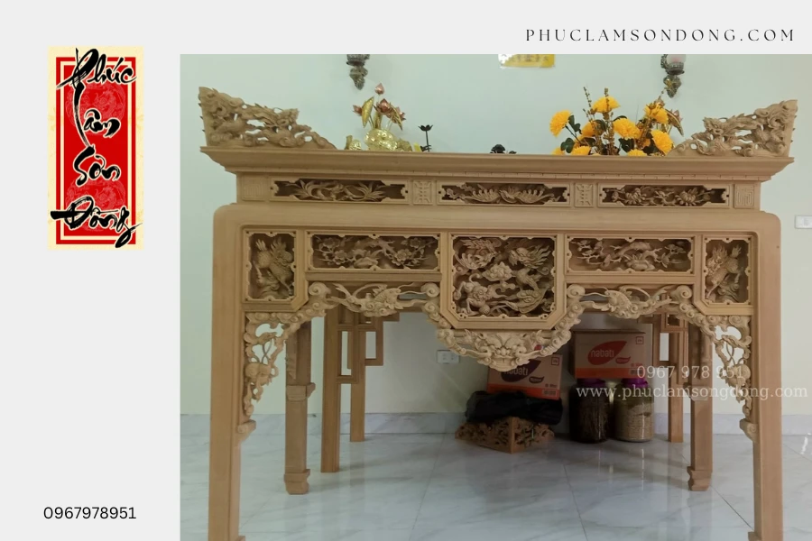 Bàn thờ ô xa mẫu 1