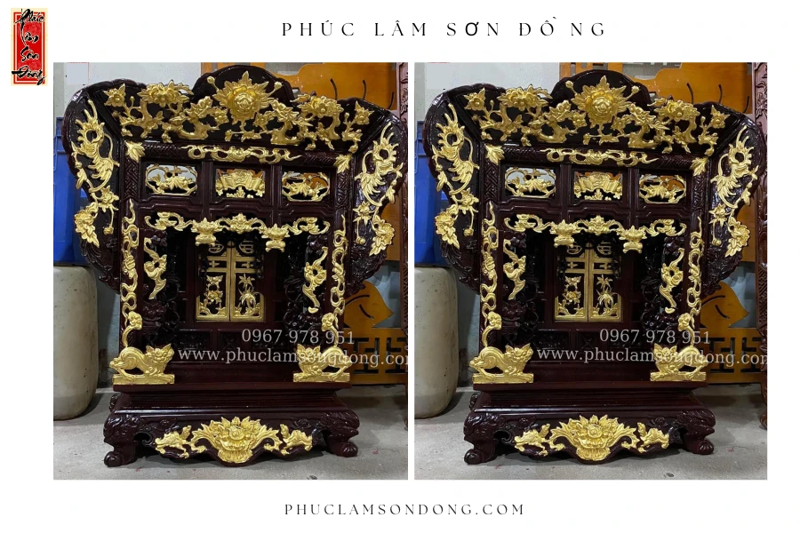 Khám thờ gia tiên mẫu 1