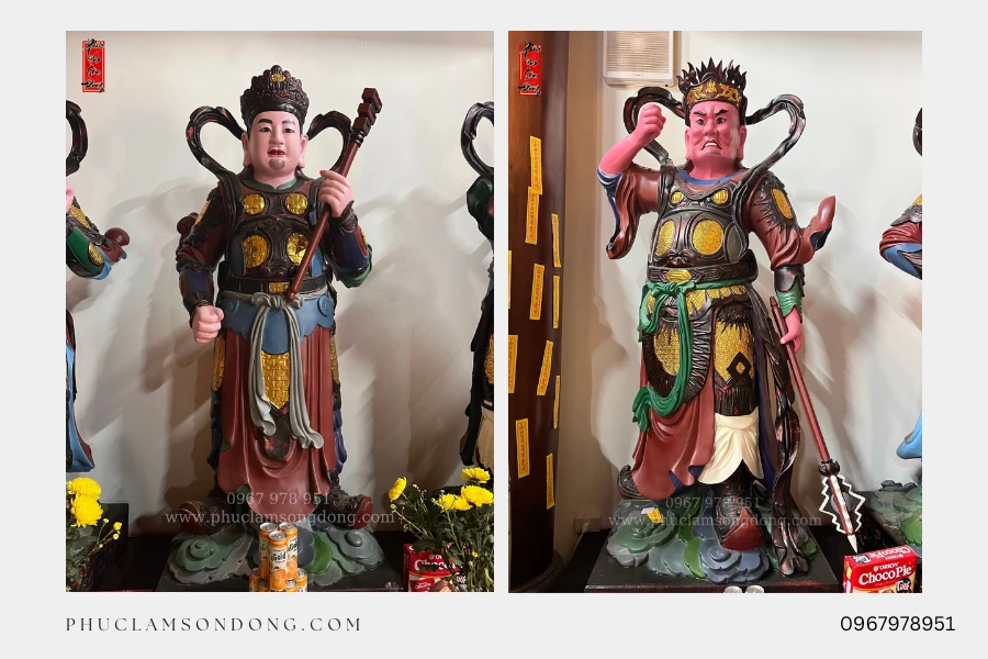 Tượng Bát Bộ Kim Cương Sơn Thếp