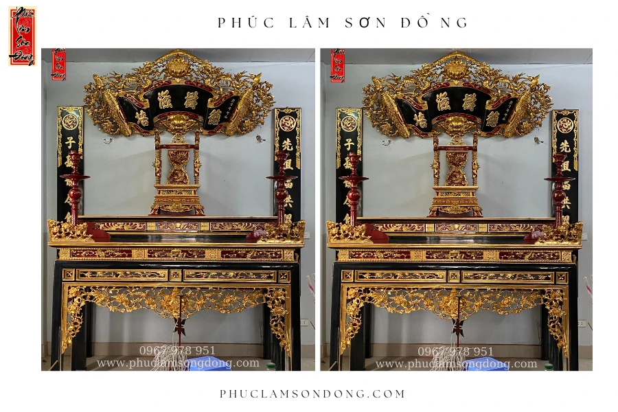 Bộ Sản Phẩm Thờ Tư Gia mẫu 03