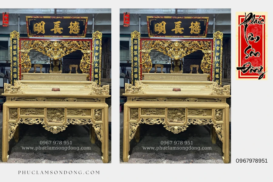 Bộ Sản Phẩm Thờ Tư Gia mẫu 05