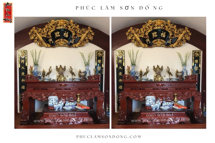 Bộ Sản Phẩm Thờ Tư Gia mẫu 06