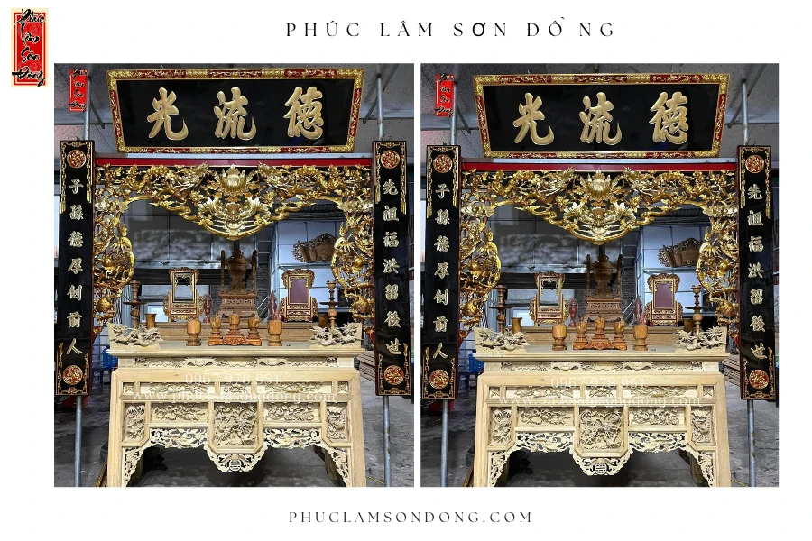 Bộ Sản Phẩm Thờ Tư Gia mẫu 11