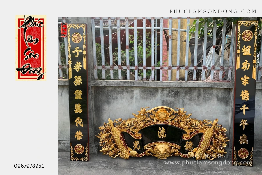 Cuốn thư câu đối mẫu 2