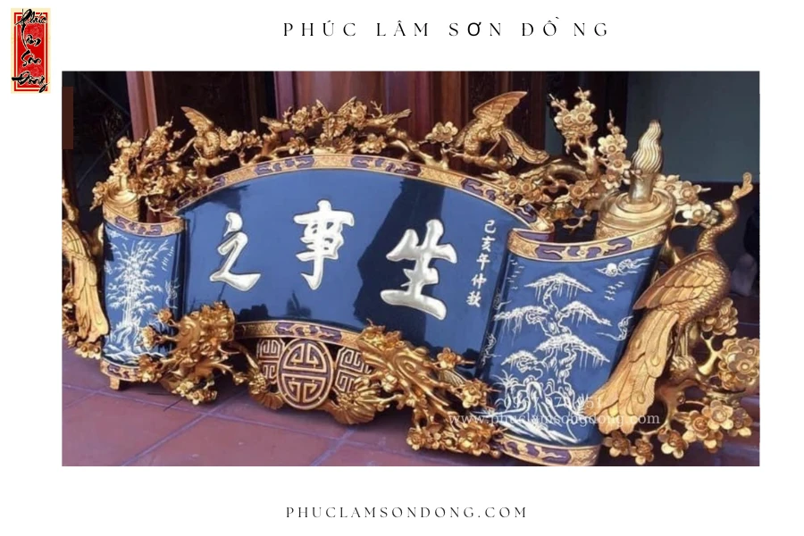 Cuốn Thư Chạm Mai Điểu – Rồng Hóa Mai 2