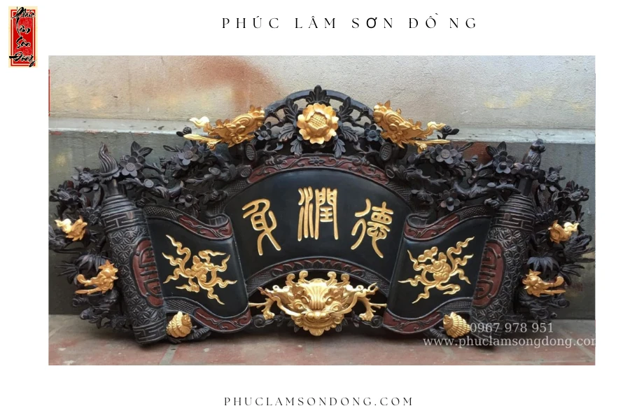 Cuốn Thư Chạm Tứ Linh Hóa – Rồng Hóa Mai 1