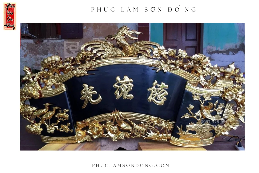 Cuốn Thư Chạm Tứ Thời – Chim Phượng