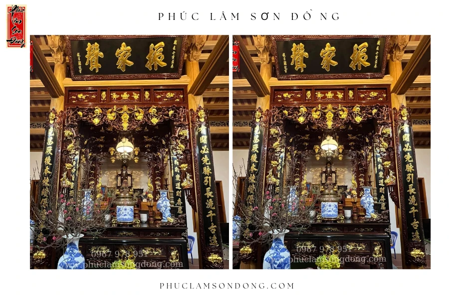Bộ sản phẩm Gian Thờ Truyền Thống (Mẫu 09)