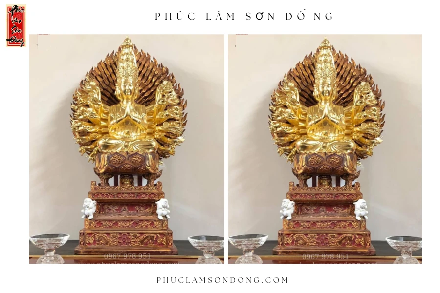 Tượng Phật Thiên Thủ Thiên Nhãn Sơn Thếp mẫu 1