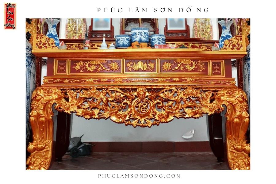 Sập thờ Đơn cấp – Mai Điểu mẫu 4