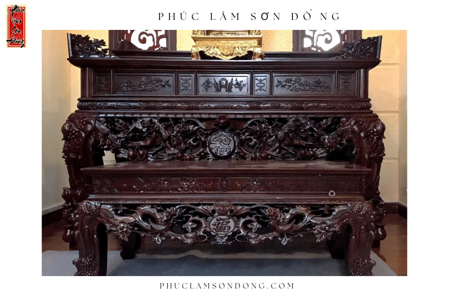 Sập thờ Đơn cấp – Mai Điểu mẫu 6