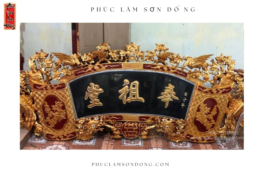 Cuốn Thư Chạm Mai Điểu – Rồng Hóa Mai