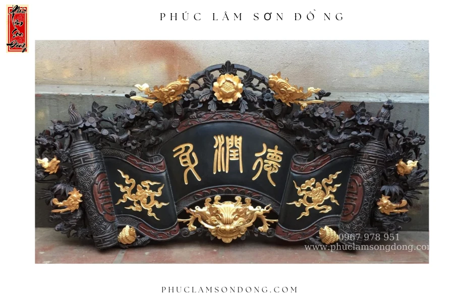 Cuốn Thư Chạm Tứ Linh Hóa – Rồng Hóa Mai