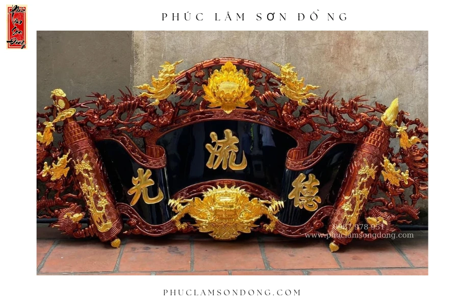 Top 7 mẫu Hoành Phi và Cuốn thư Đức Lưu Quang đẹp mắt tại Sơn Đồng