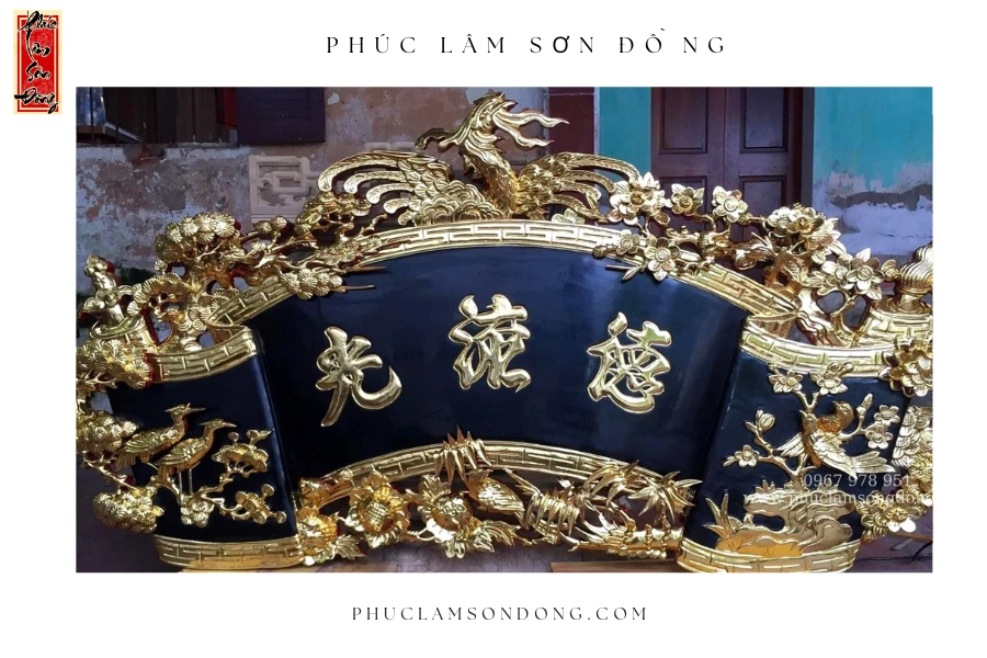 Top 7 mẫu Hoành Phi và Cuốn thư Đức Lưu Quang đẹp mắt tại Sơn Đồng
