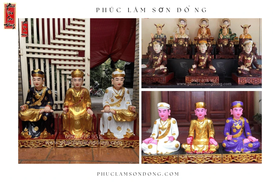 Top 8 tượng Tam Tứ Phủ phổ biến tại Sơn Đồng