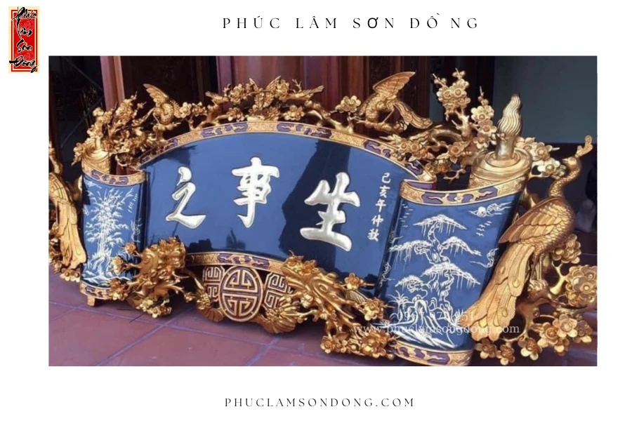 Cuốn Thư Chạm Mai Điểu – Rồng Hóa Mai 1