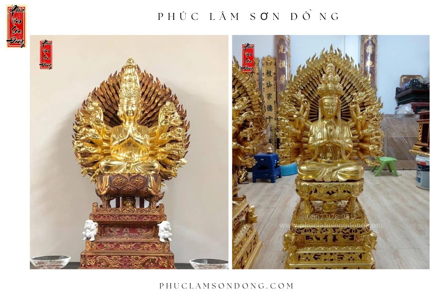 Hình ảnh Tượng Phật Thiên Thủ Thiên Nhãn tại Phúc Lâm Sơn Đồng