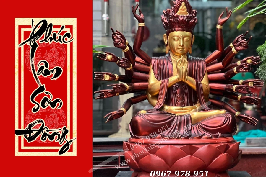 Tượng Chuẩn Đề Bồ Tát tại Phúc Lâm Sơn Đồng