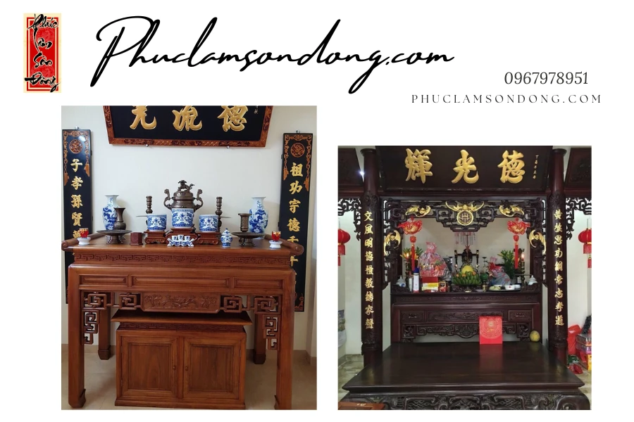 Án gian thờ tại Phúc Lâm Sơn Đồng