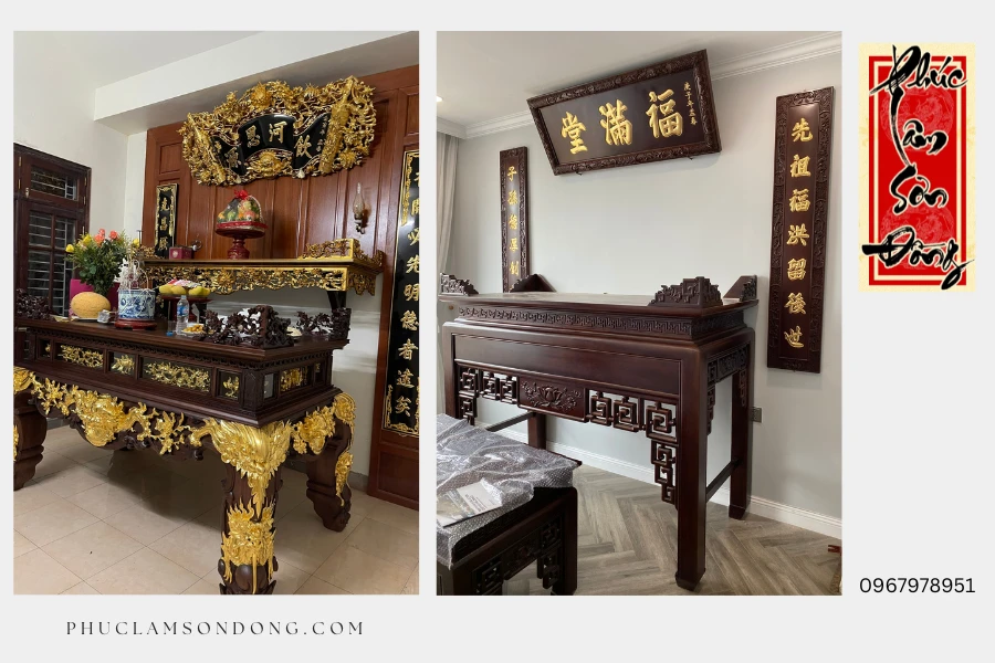 Nên lựa chọn sập thờ hay án gian thờ?