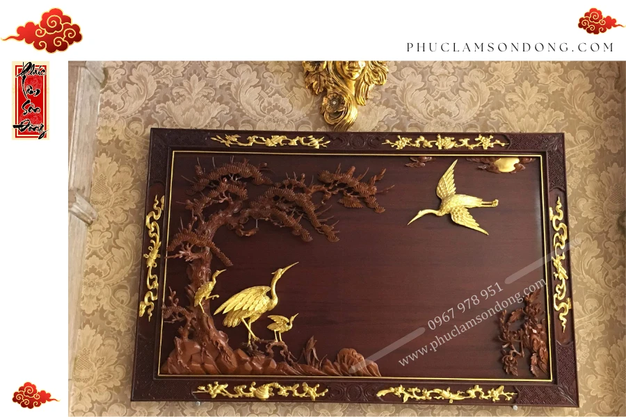 Lưu ý khi treo tranh Tùng Hạc Diên Niên