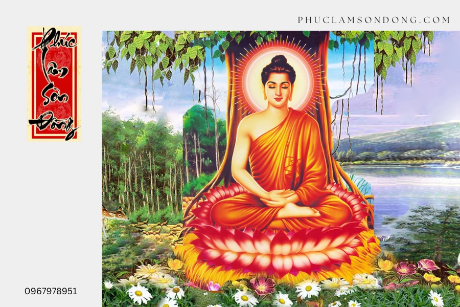 Tranh vẽ Phật Thích Ca Mâu Ni