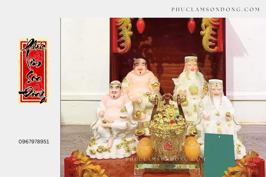 Bàn thờ Thần tài bốn ông nên bày trí như thế nào?